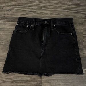 MADEWELL Black Denim Skirt
